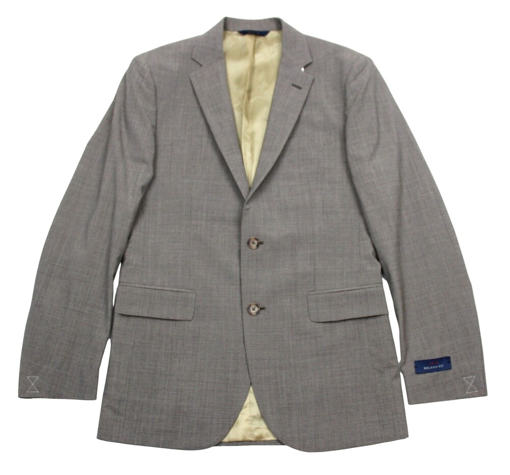 Brooks Brothers 1818 Milano Suit 36 R  30 W Mens Slim Fit Taupe Houndstooh Wool